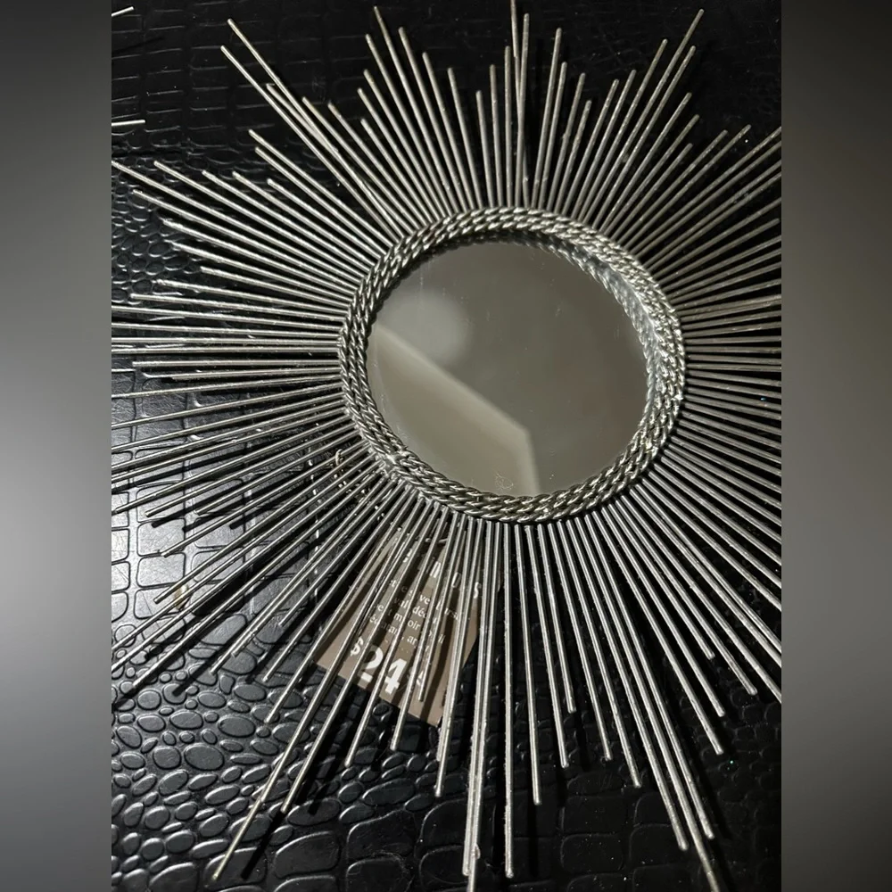 7 Pier 1 imports Silver Accent Mirrors Atomic Starburst set